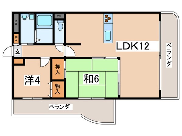 ぷりんすマンションの物件間取画像